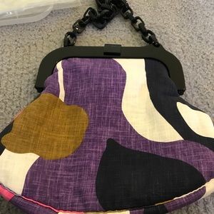 Anthropologie handbag purse.  Bold colors.